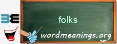 WordMeaning blackboard for folks